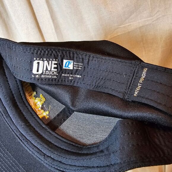 5 Hour Energy One Touch Seam Free Hat Outdoor Cap Black M/L Brim Sticker - Picture 4 of 6